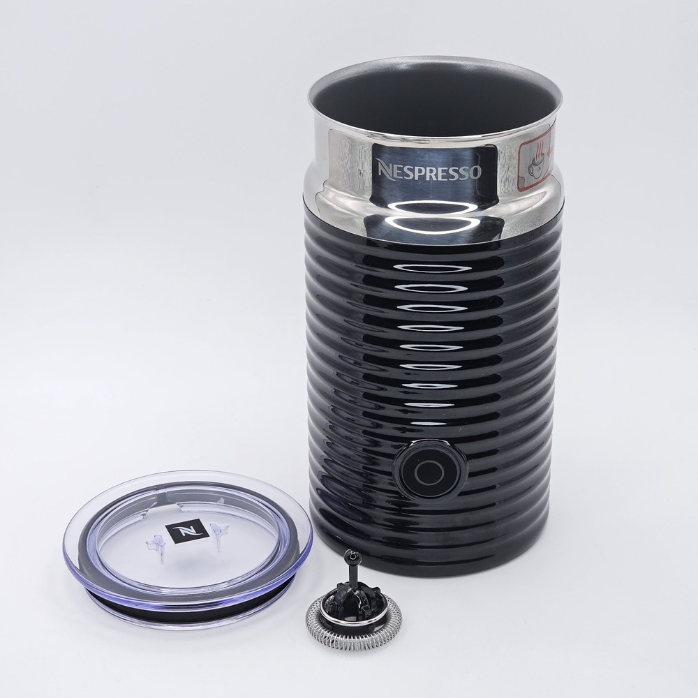 No Base - Nespresso Aeroccino 3 Electric Milk Frother, Lid, & Whisk 3594 TESTED